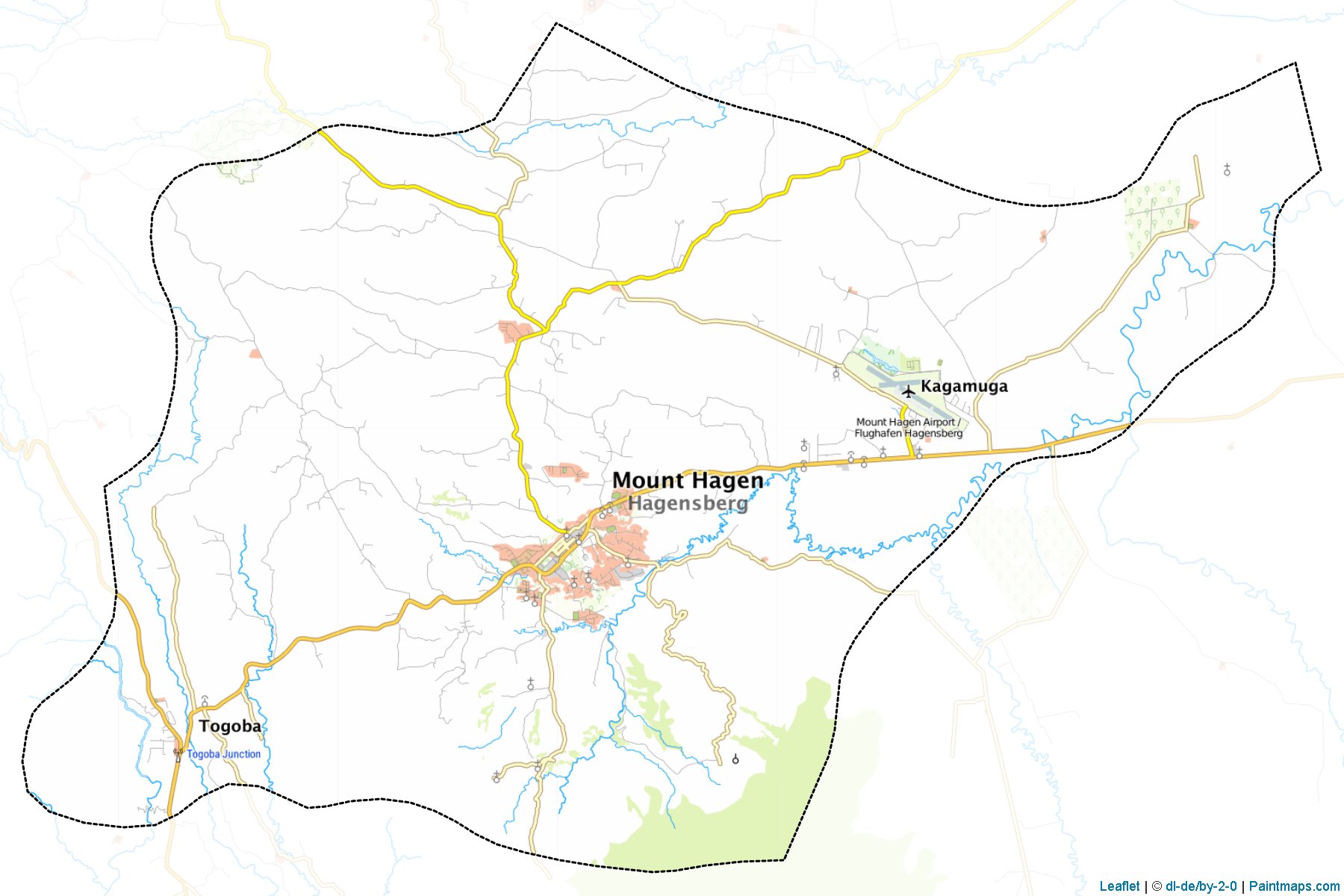 Mount Hagen (Western Highlands) Map Cropping Samples-1