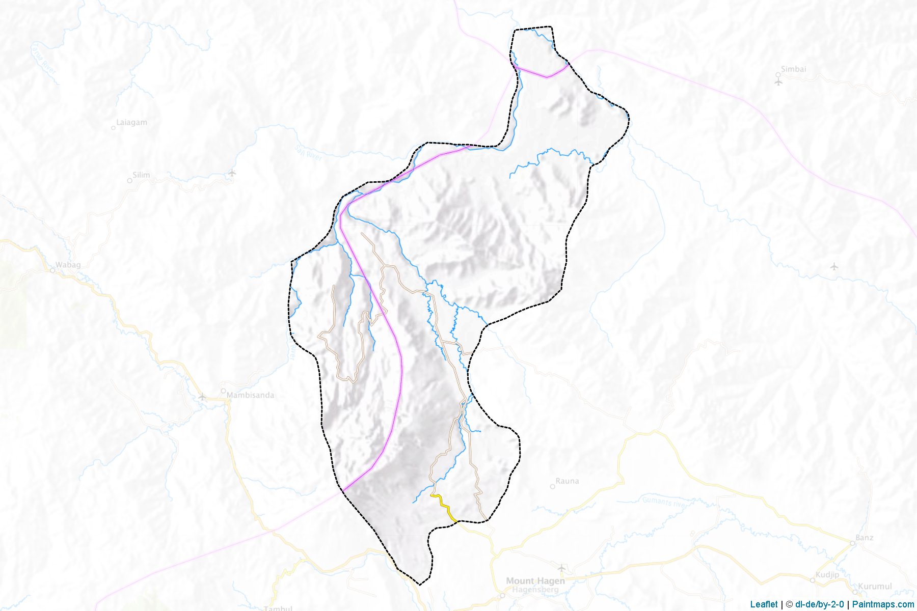 Mul-Baiyer (Western Highlands Province) Haritası Örnekleri-1