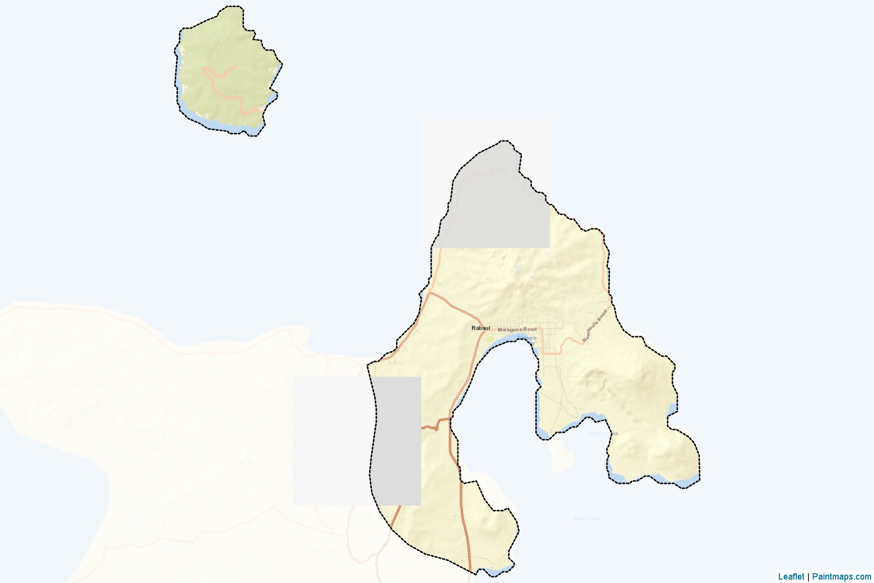 Rabaul (Doğu Yeni Britanya) Haritası Örnekleri-2