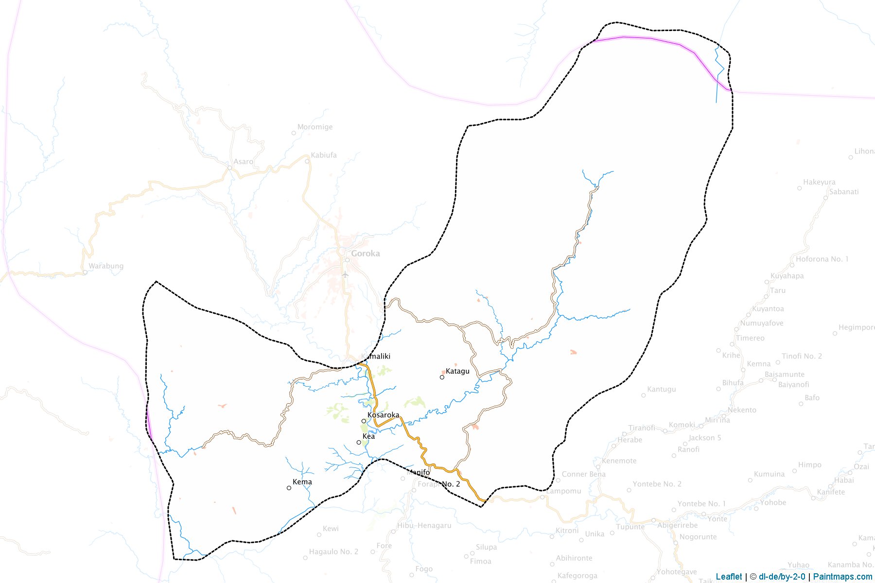 Unggai-Bena (Eastern Highlands) Map Cropping Samples-1