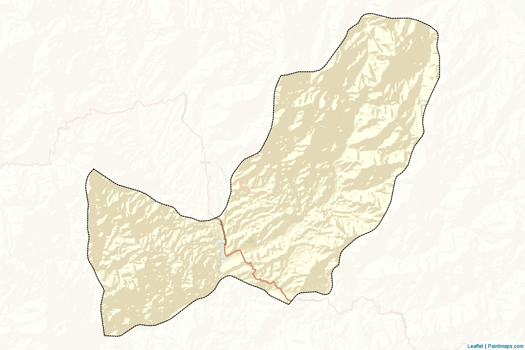 Unggai-Bena (Eastern Highlands) Map Cropping Samples-2