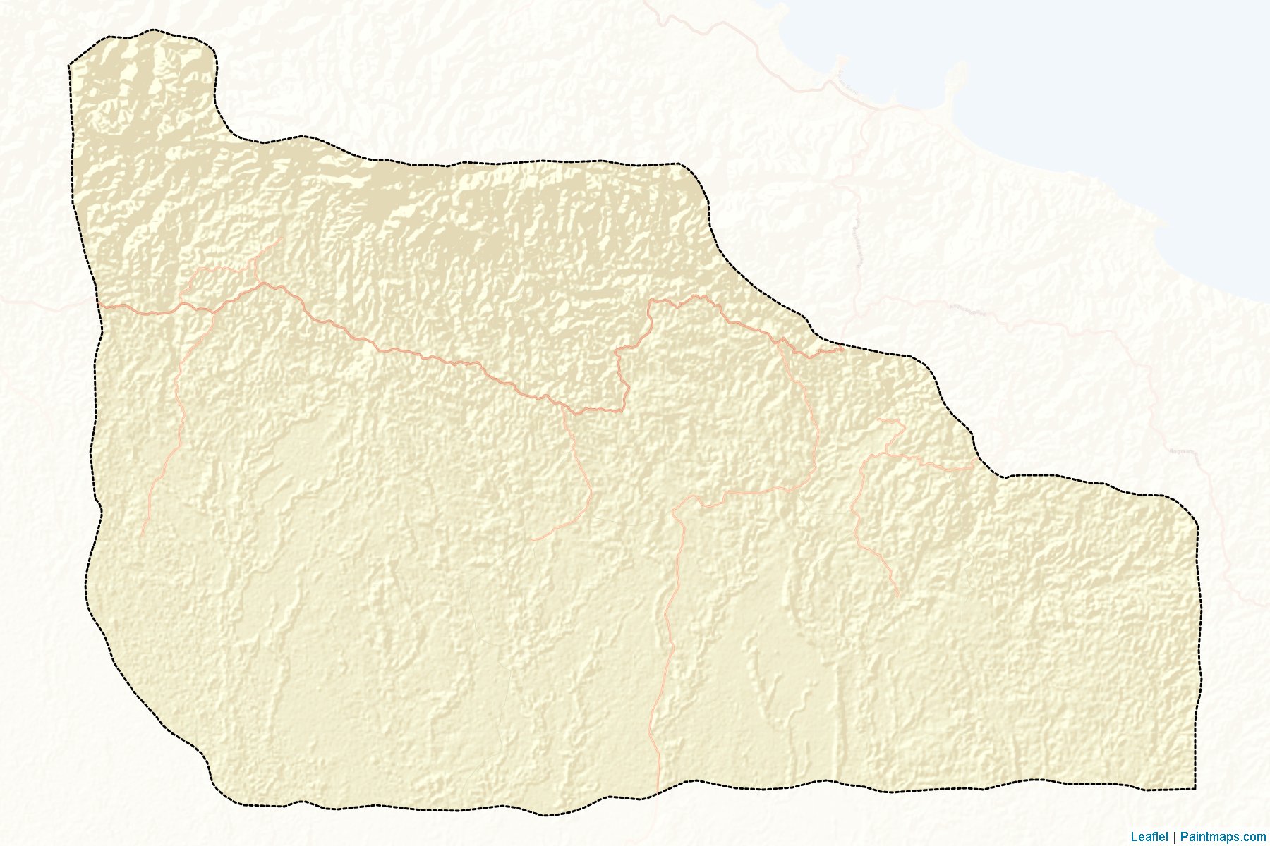 Muestras de recorte de mapas Yangoro-Saussia (East Sepik)-2