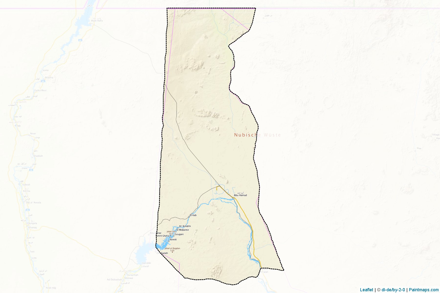 Abu Hamed (Nahr an Nil) Map Cropping Samples-1