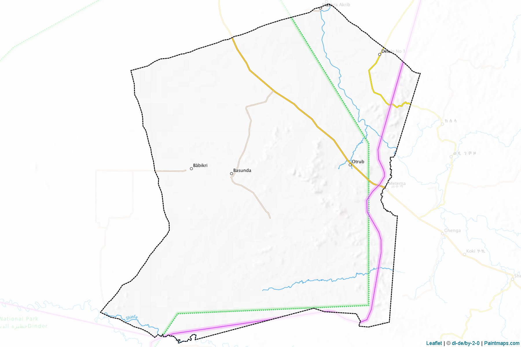 Muestras de recorte de mapas Basonda (Gedarif)-1