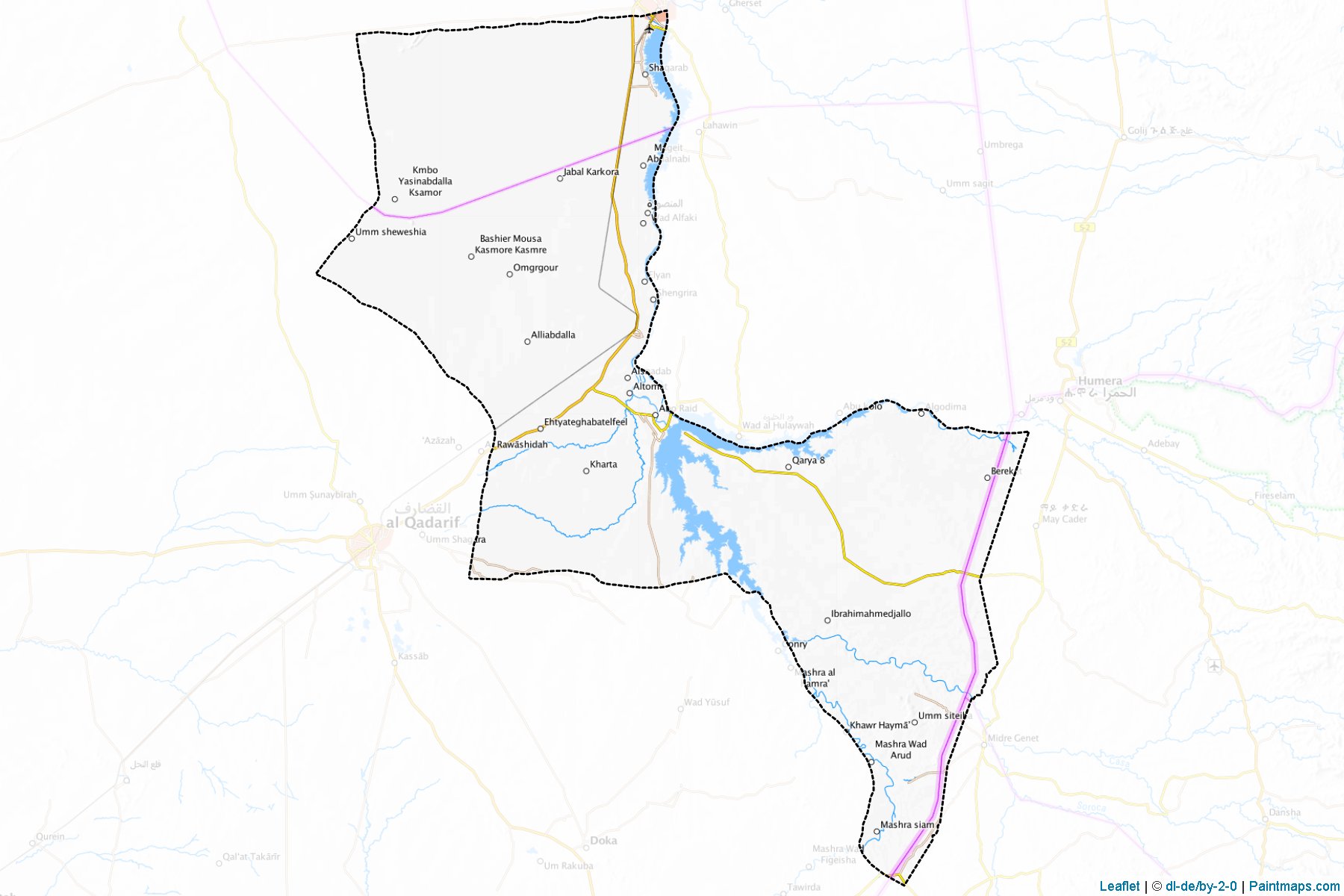 Muestras de recorte de mapas El Fashaga (Gedarif)-1