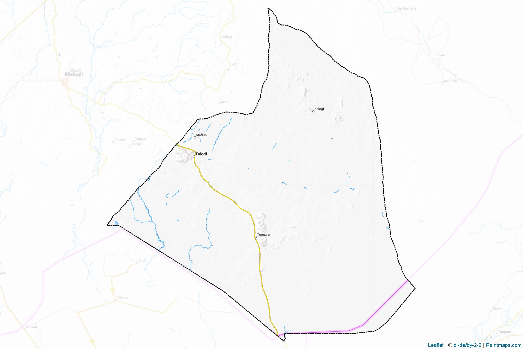 Talodi (Güney Kordofan Eyaleti) Haritası Örnekleri-1