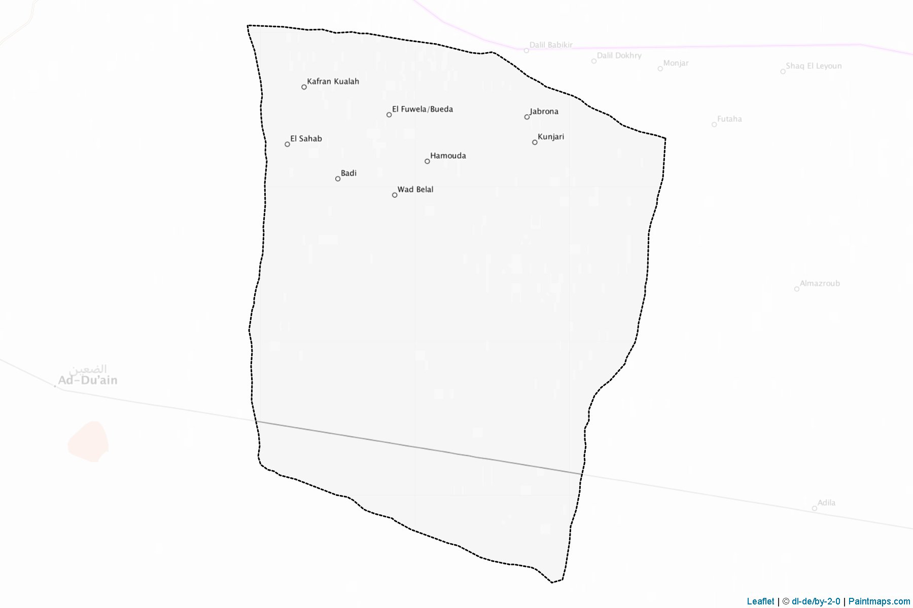 Abu Karinka (Janub Darfor) Map Cropping Samples-1