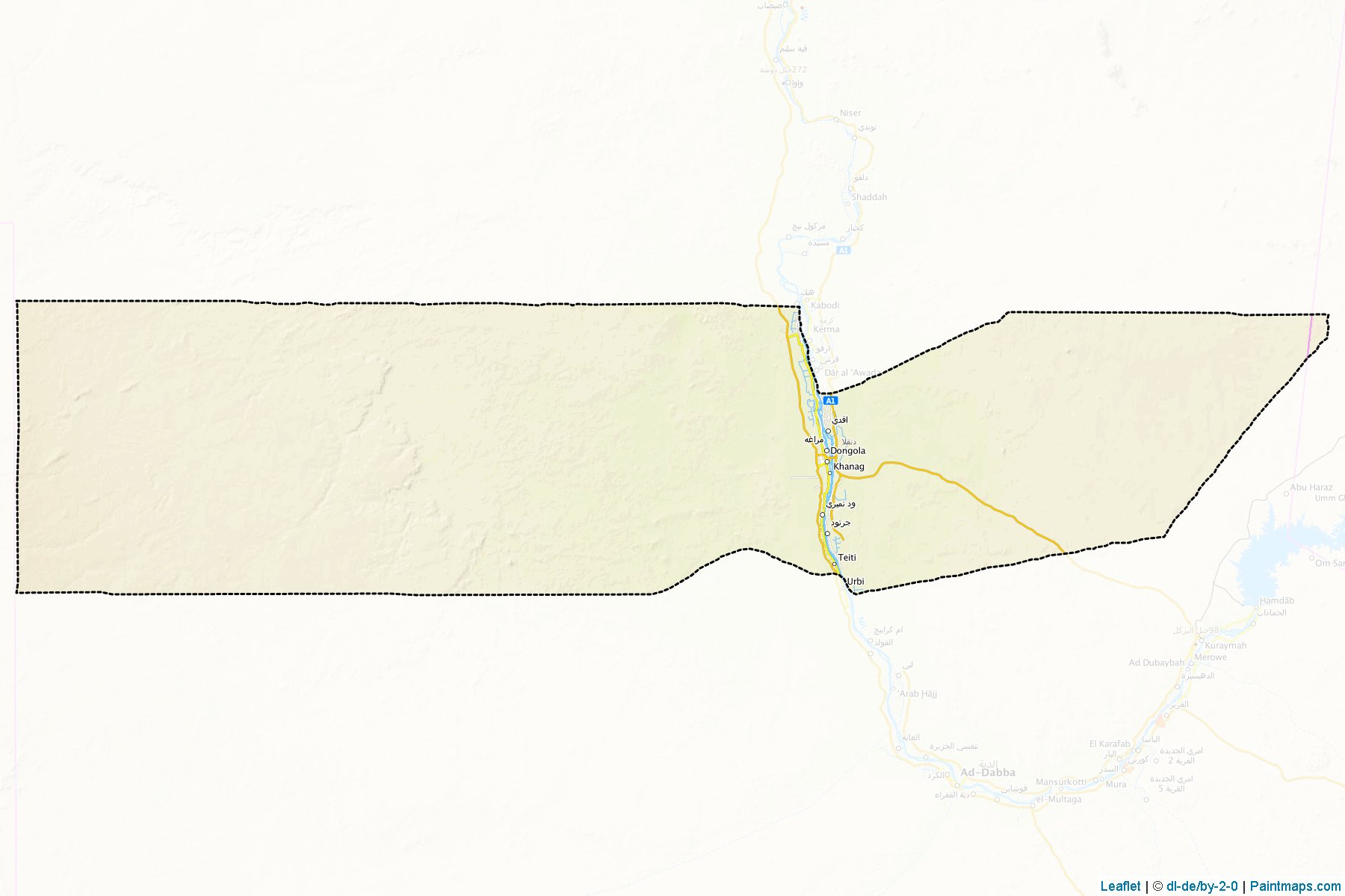 Muestras de recorte de mapas Dongola (Northern)-1