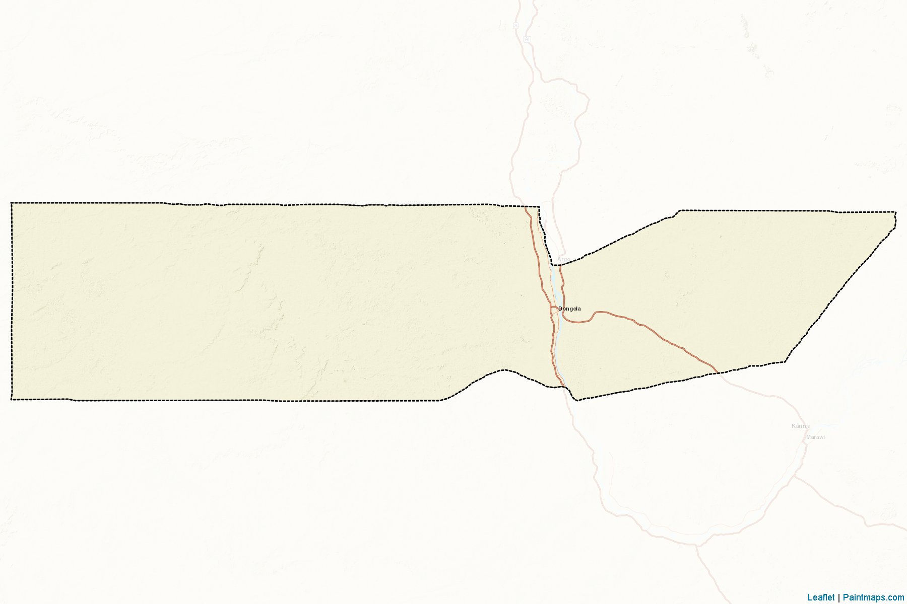 Muestras de recorte de mapas Dongola (Northern)-2