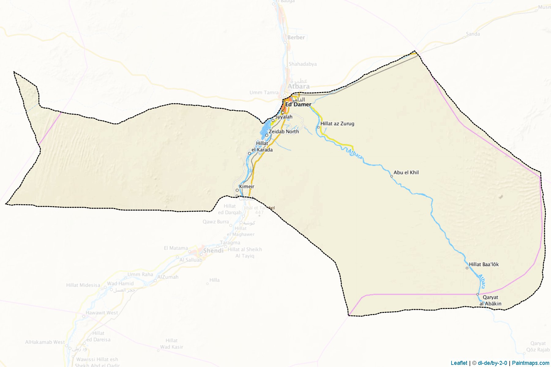 Muestras de recorte de mapas Ed Damer (River Nile)-1