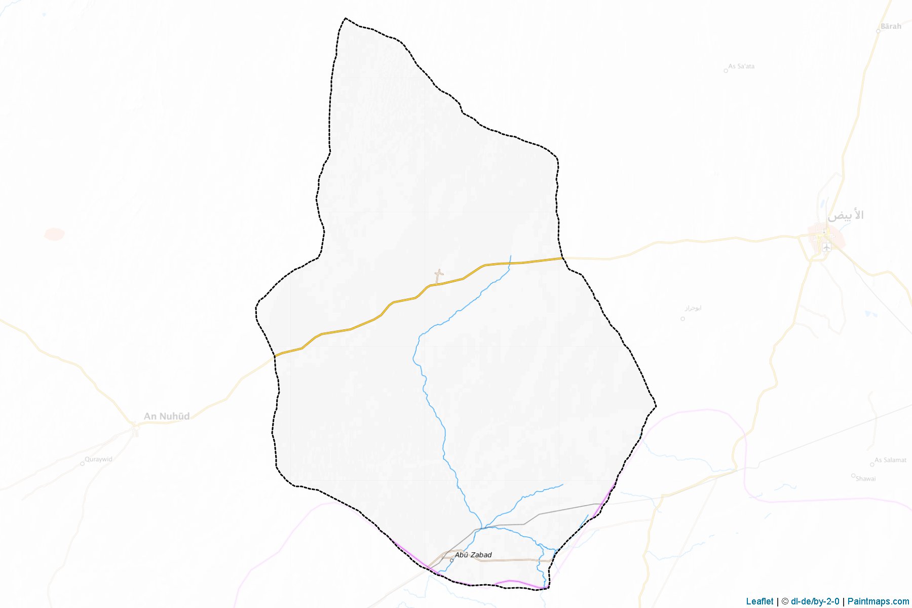 Abu Zabad (West Kordofan) Haritası Örnekleri-1