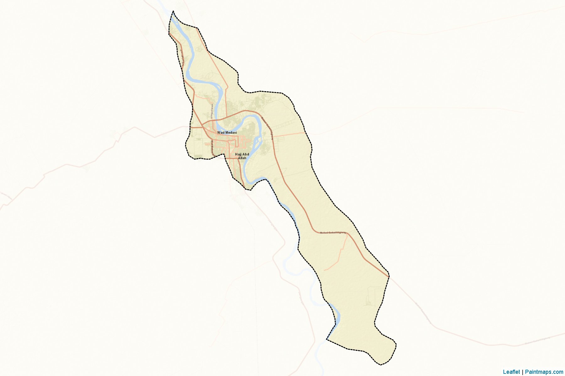 Muestras de recorte de mapas Greater Wad Madani (Gezira)-2