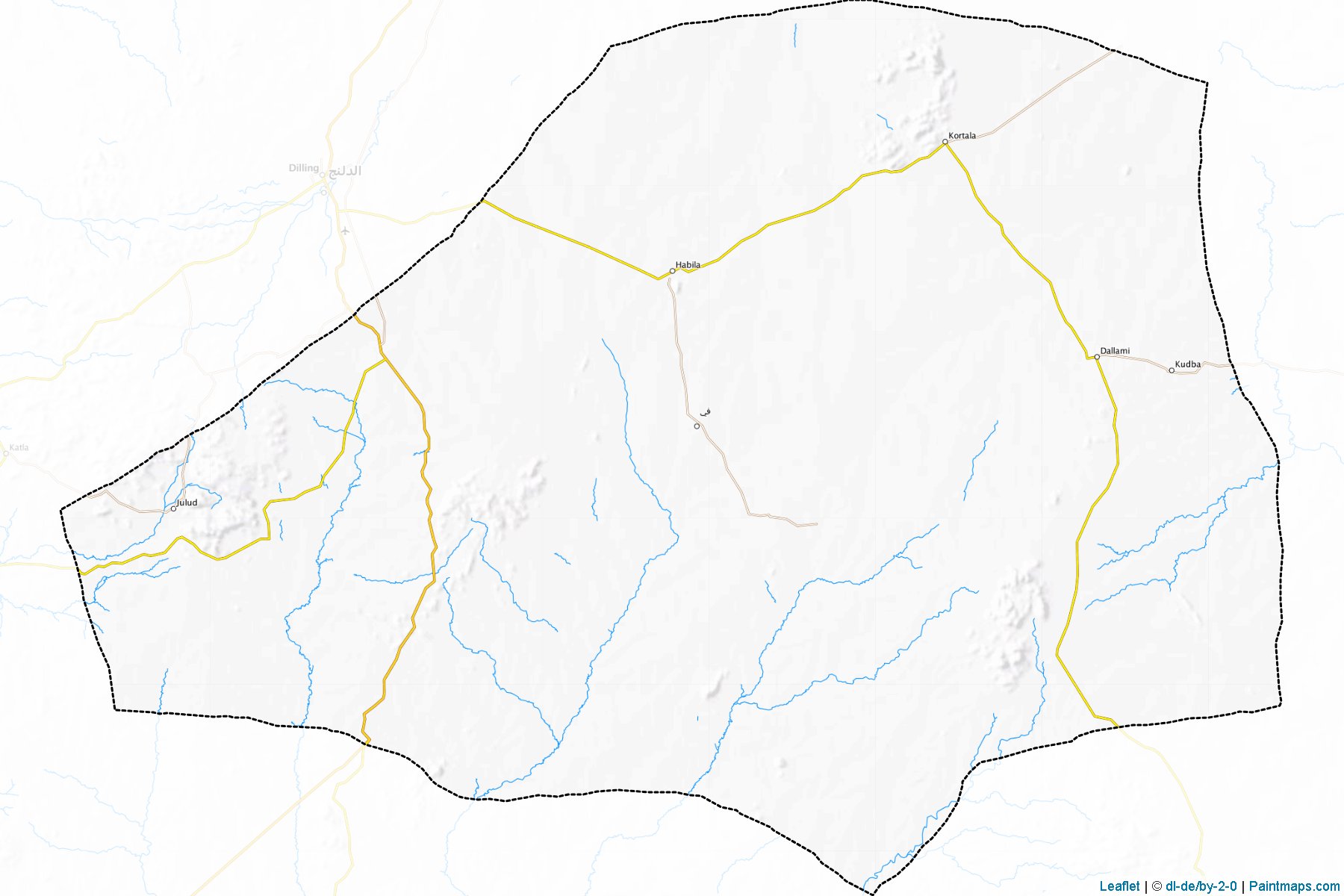 Habila (Güney Kordofan Eyaleti) Haritası Örnekleri-1