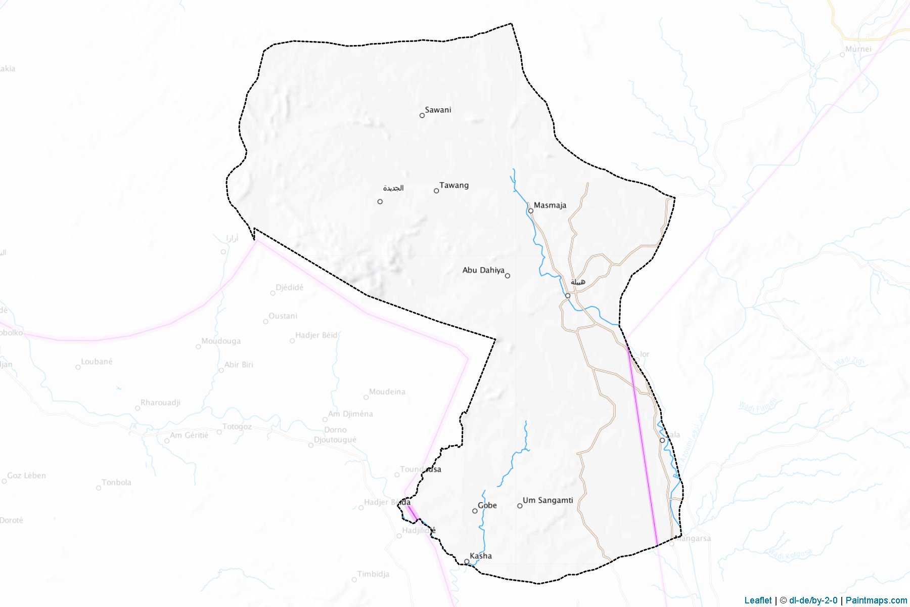 Habila (Batı Darfur Eyaleti) Haritası Örnekleri-1