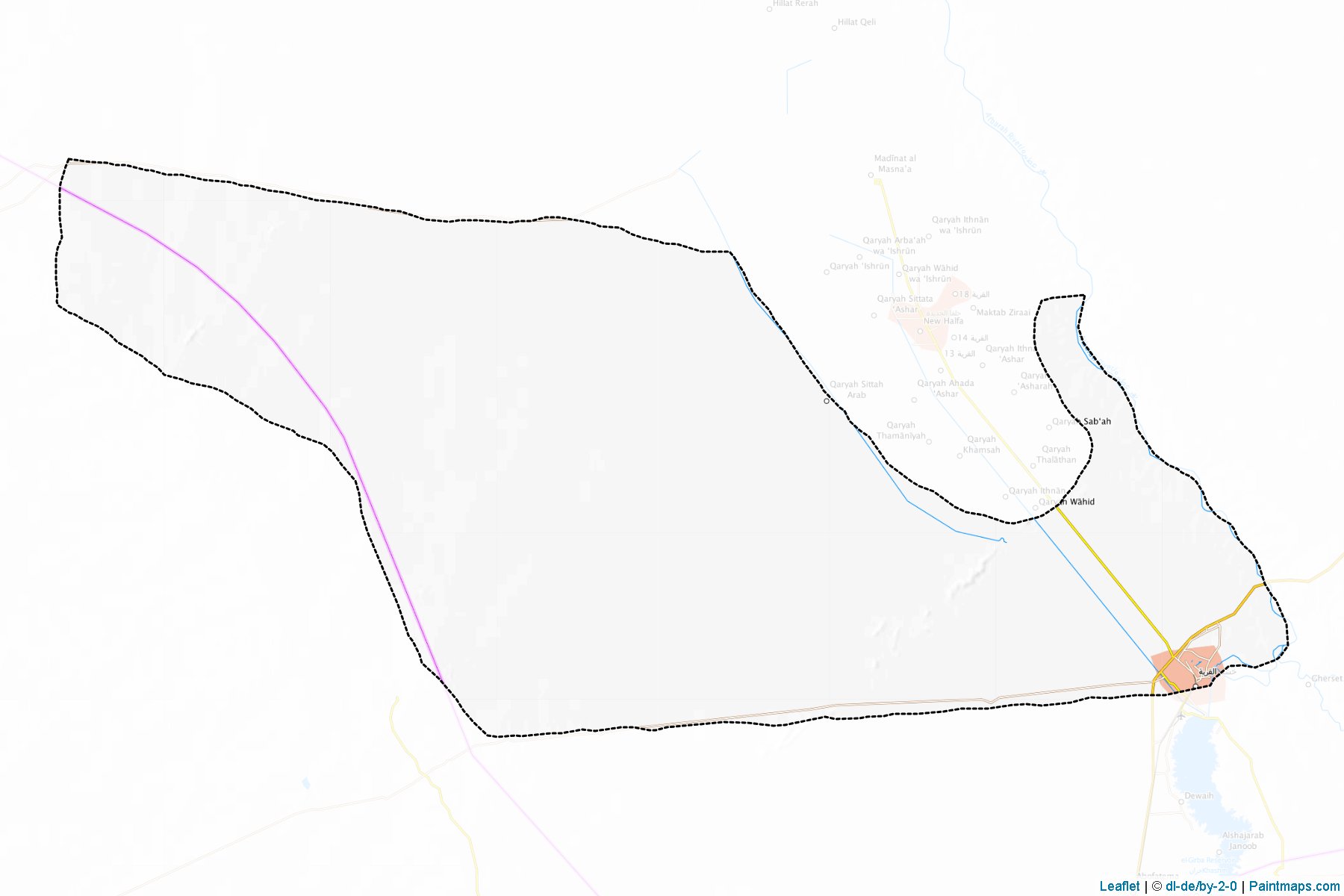 Muestras de recorte de mapas Khashm Ghirba (Kassala)-1