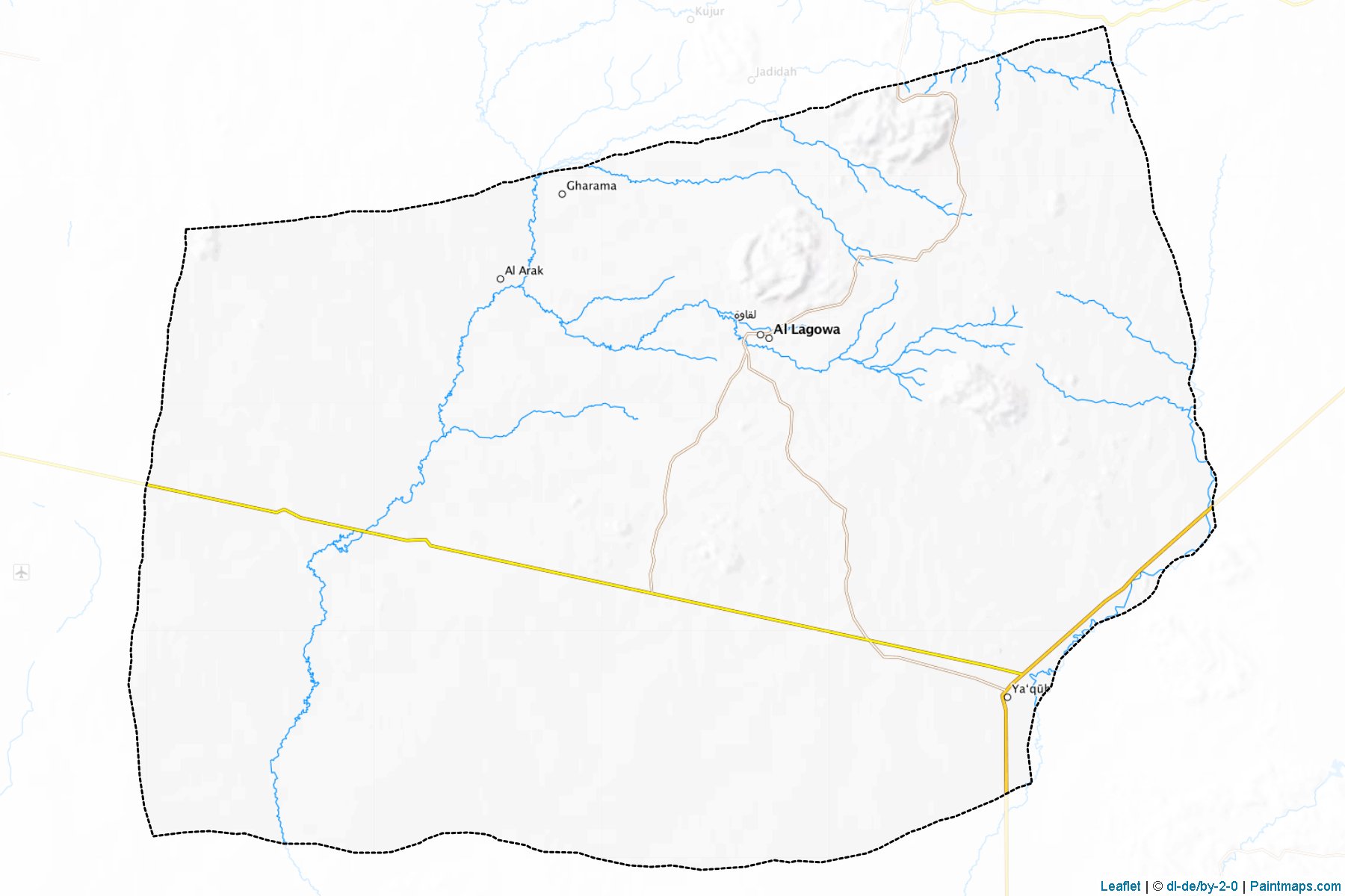 Muestras de recorte de mapas Lagawa (West Kordofan)-1