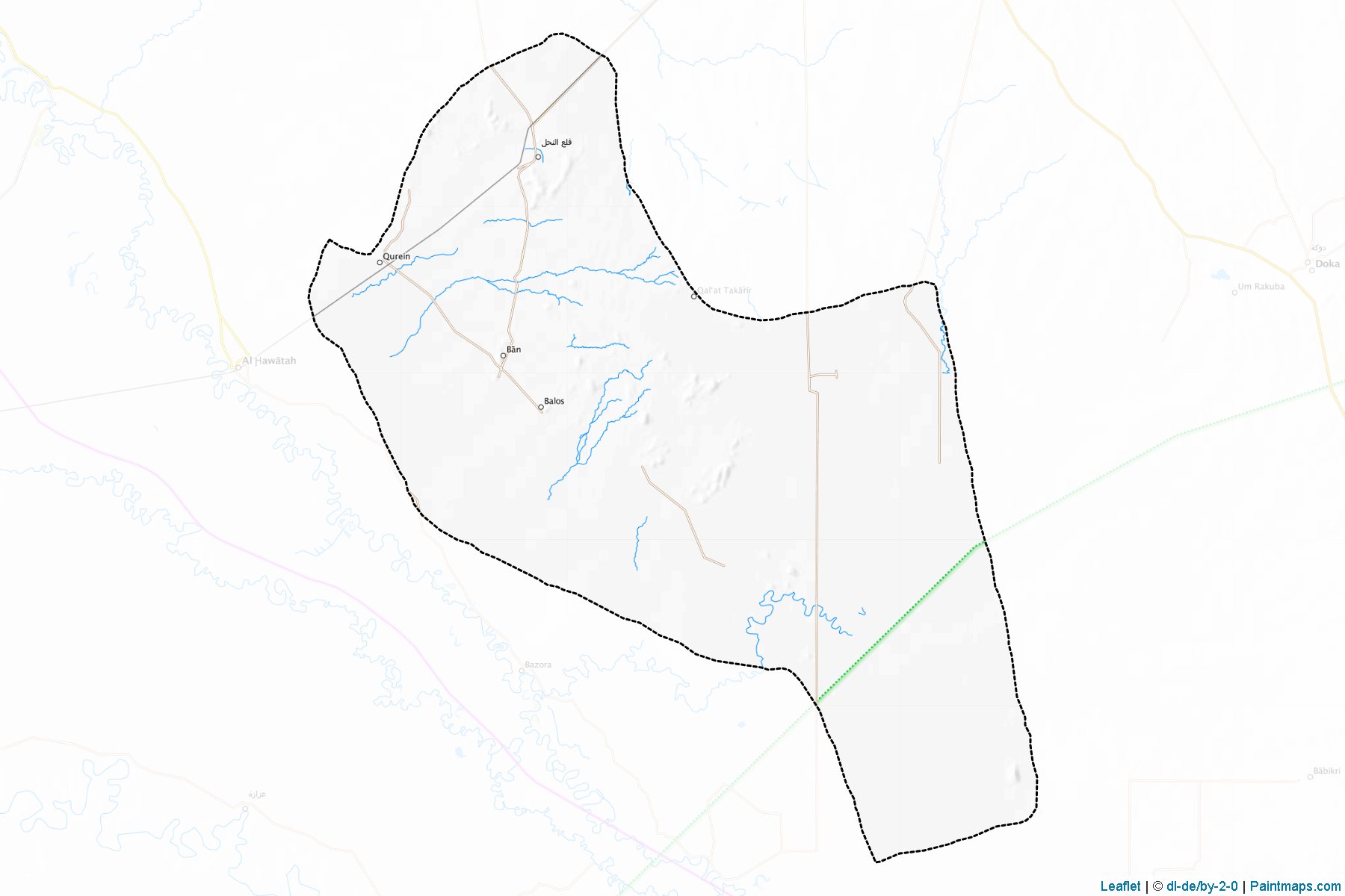 Muestras de recorte de mapas Qala El Nahal (Gedarif)-1