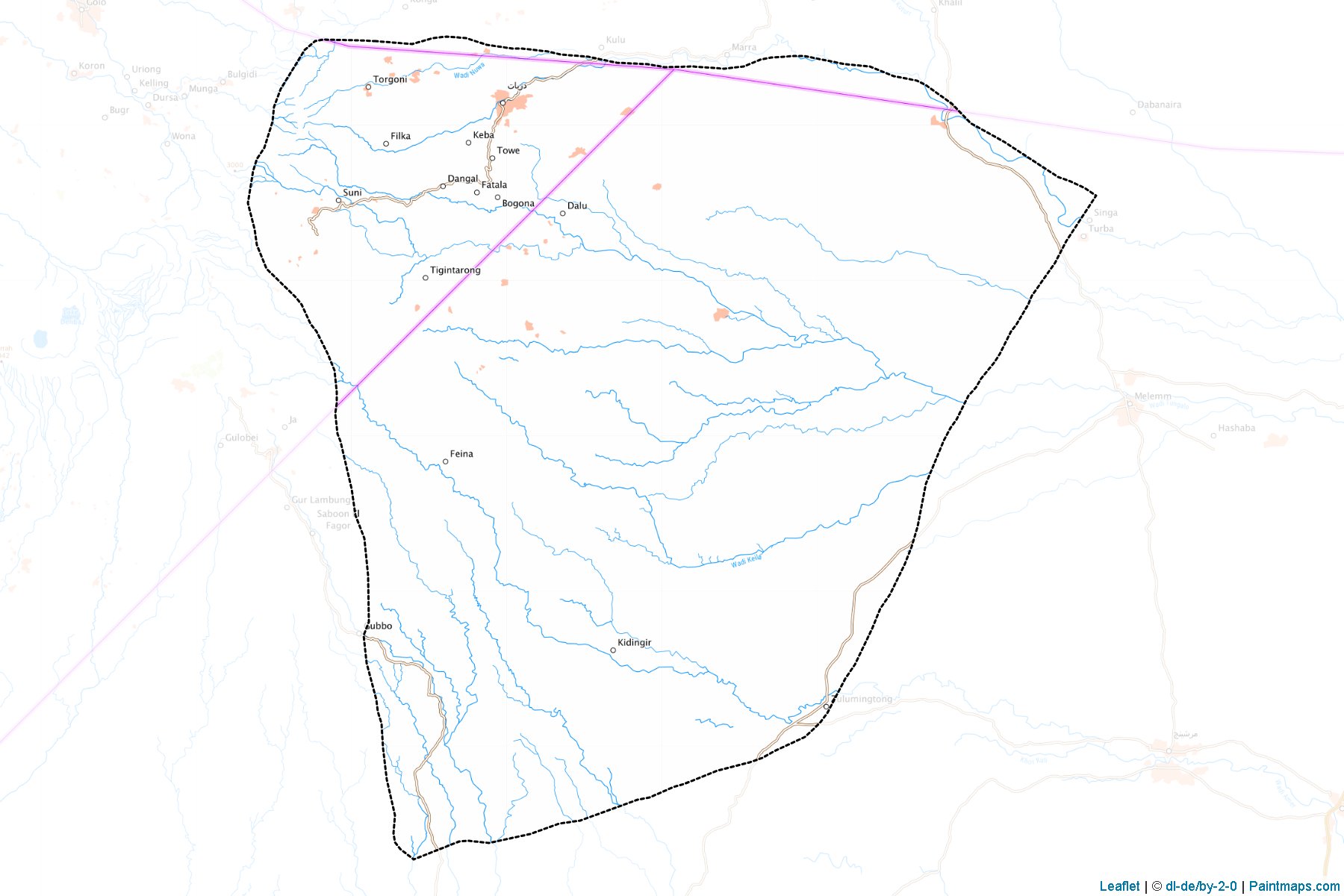 Sharg Jabel Marra (Güney Darfur Eyaleti) Haritası Örnekleri-1