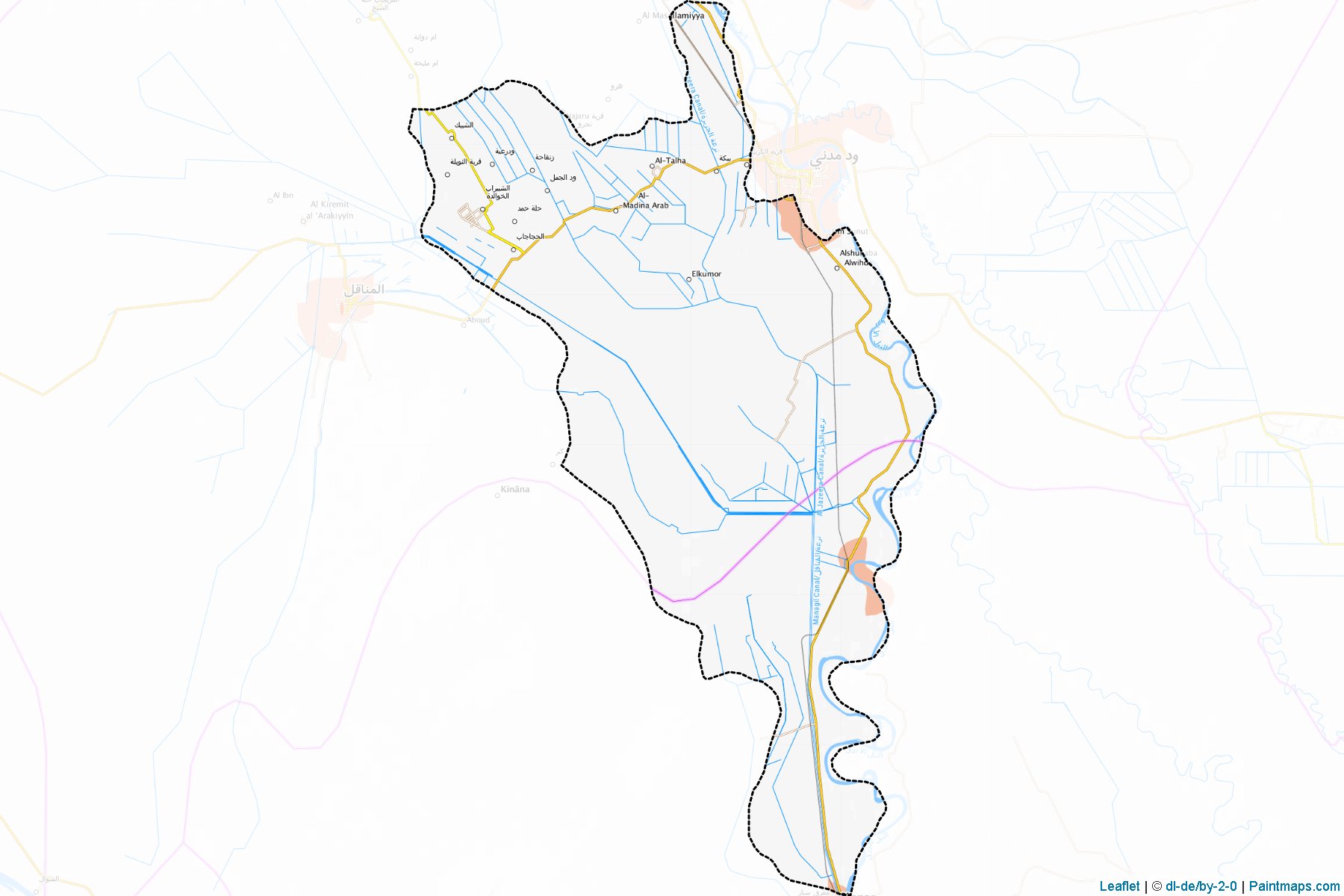 South Al Jazeera (Gezira) Map Cropping Samples-1