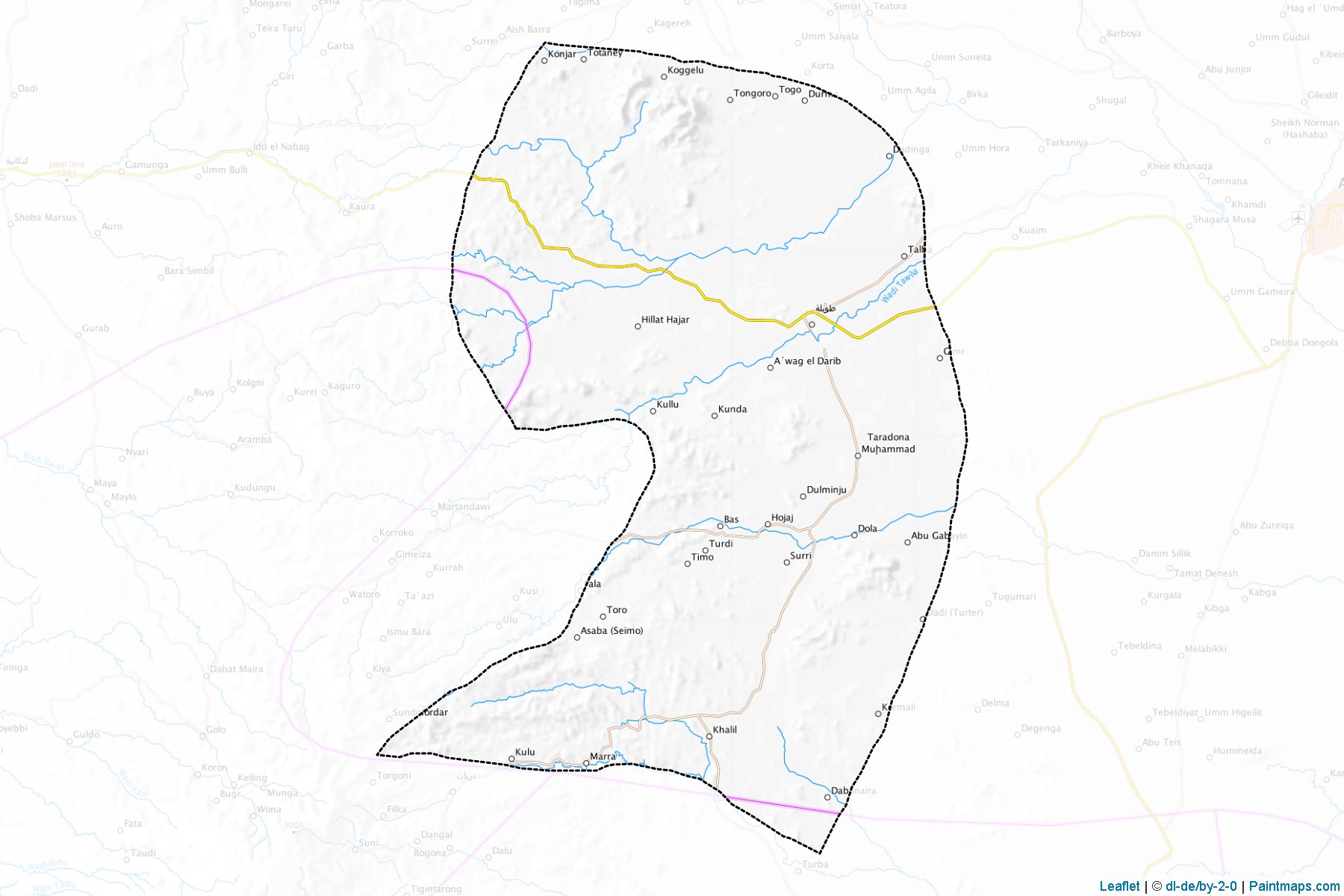 Tawilla (Shamal Darfor) Map Cropping Samples-1