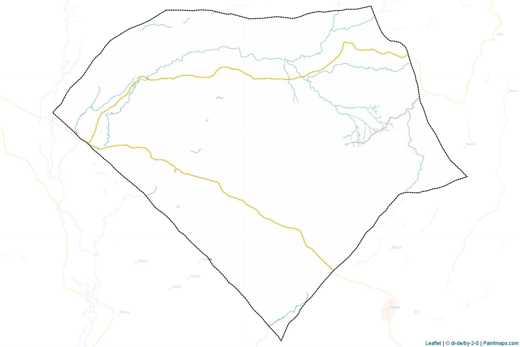 Muestras de recorte de mapas Umm Durein (South Kordufan)-1