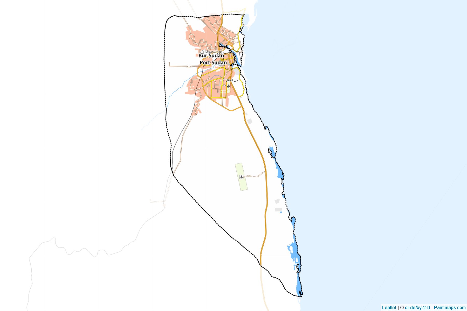 Port Sudan (Kızıl Deniz Eyaleti) Haritası Örnekleri-1