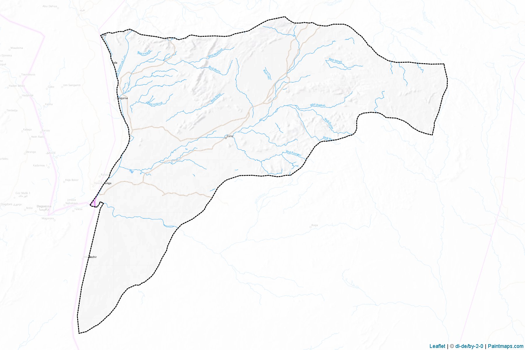 Wadi Salih (Gharb Darfor) Map Cropping Samples-1