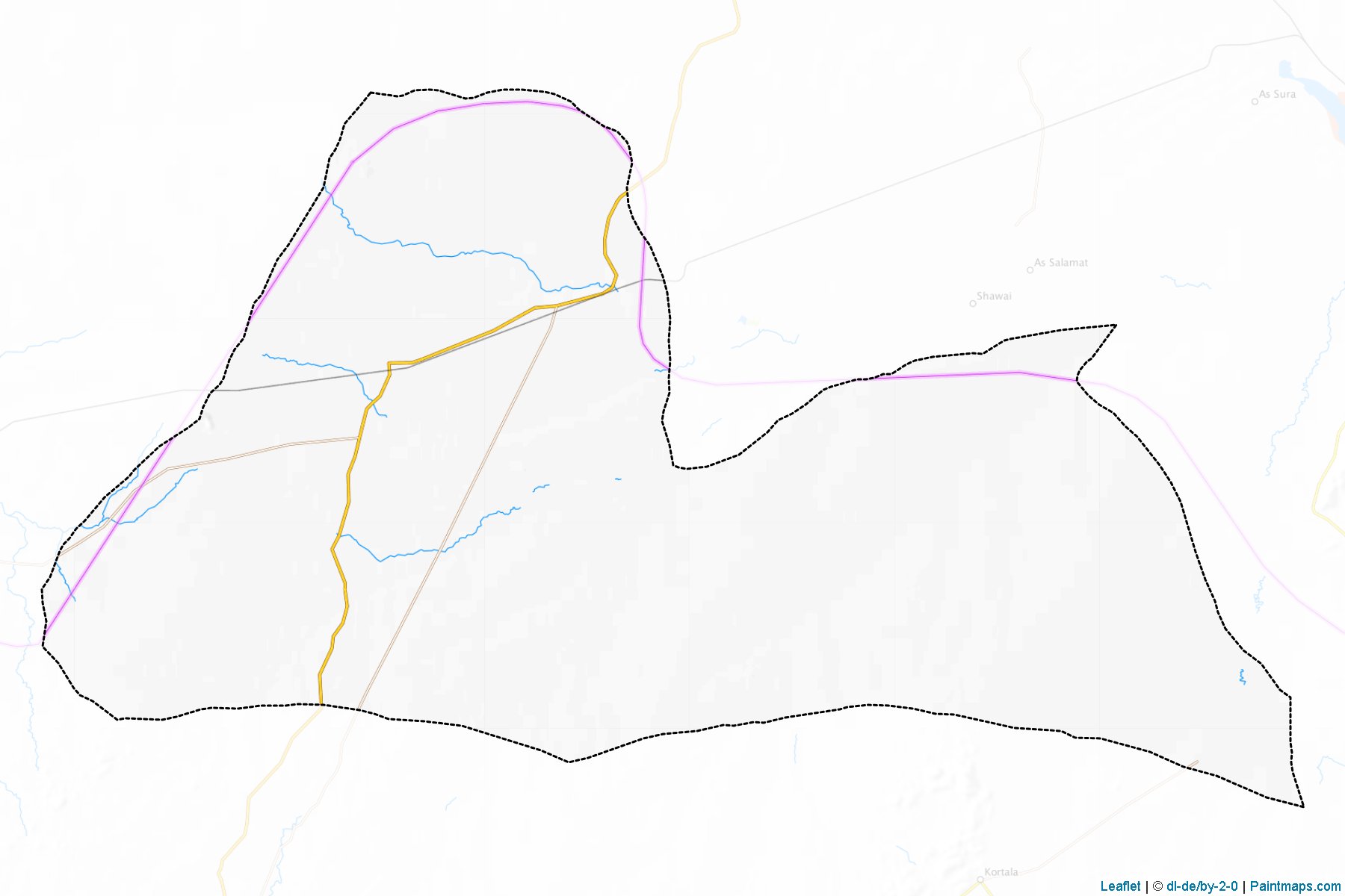 Muestras de recorte de mapas Al Qoz (South Kordufan)-1