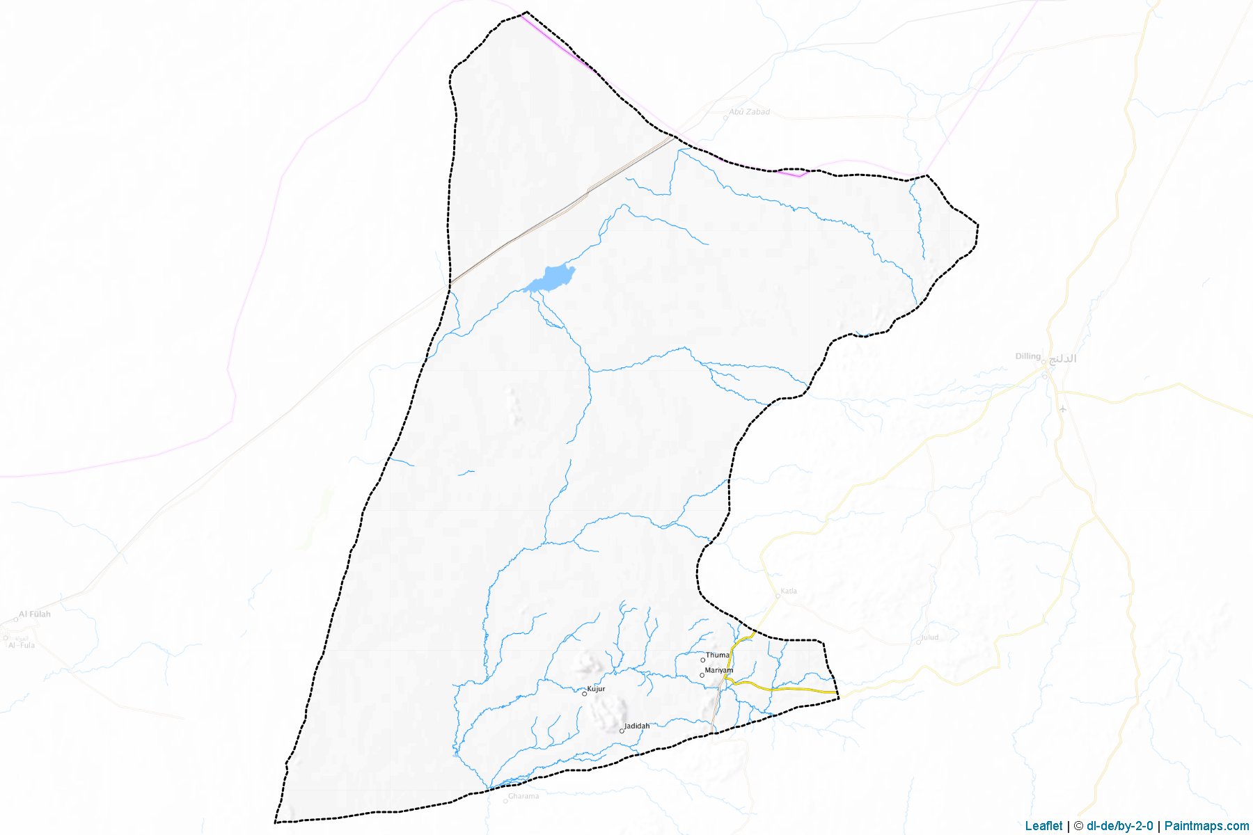 Muestras de recorte de mapas Al Sunut (West Kordofan)-1