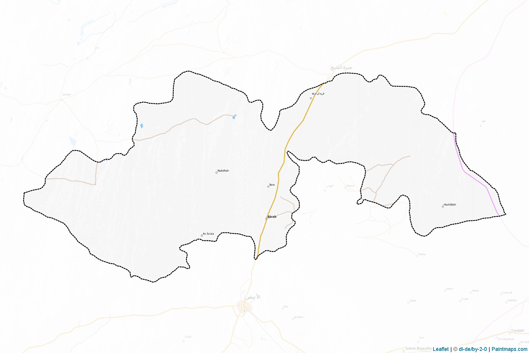 Bara (Shamal Kurdufan) Map Cropping Samples-1