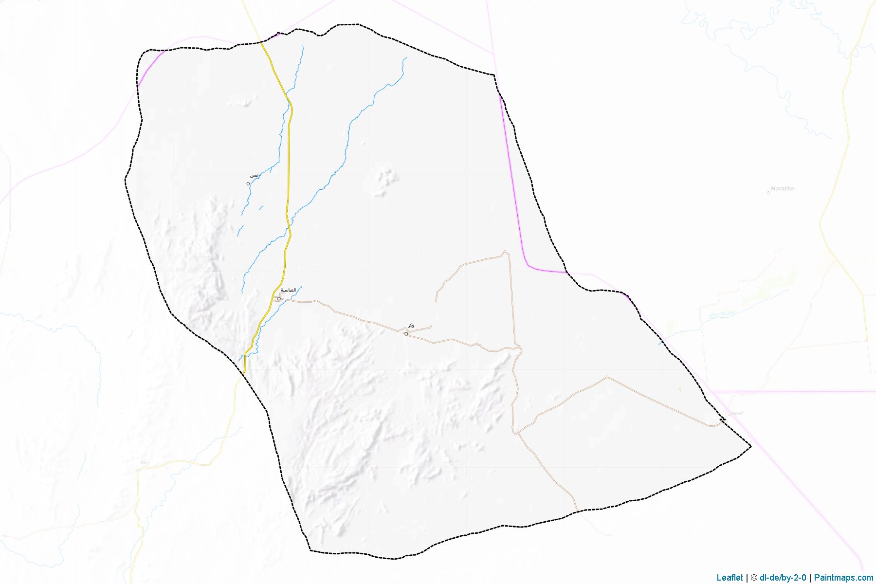 Muestras de recorte de mapas El Abassiya (South Kordufan)-1