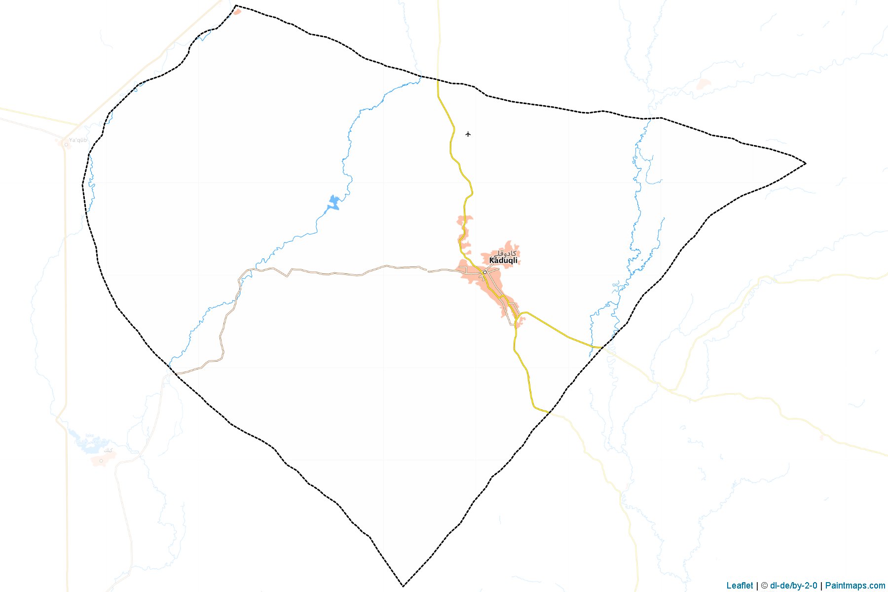 Muestras de recorte de mapas Kadugli (South Kordufan)-1