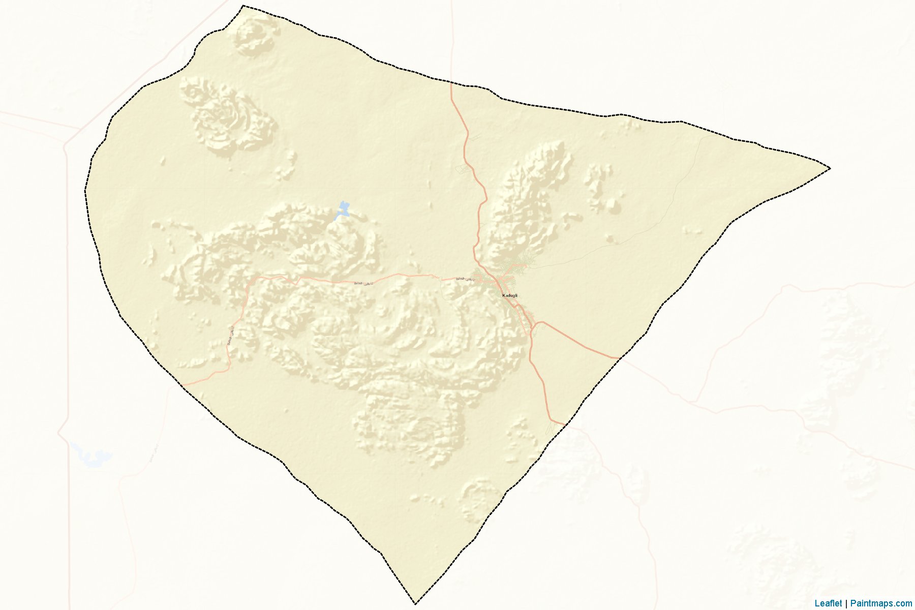 Muestras de recorte de mapas Kadugli (South Kordufan)-2