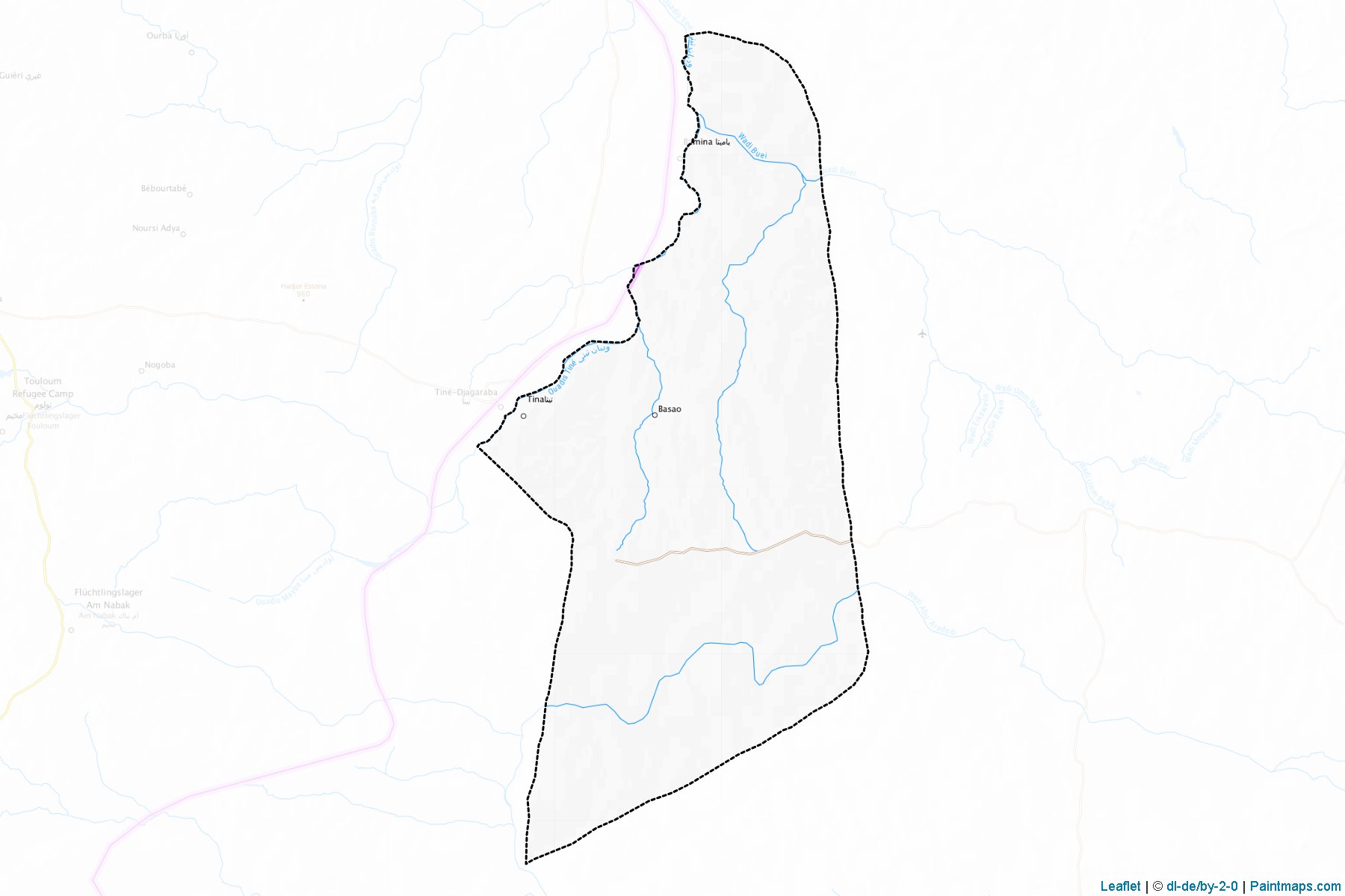 El Tina (Shamal Darfor) Map Cropping Samples-1