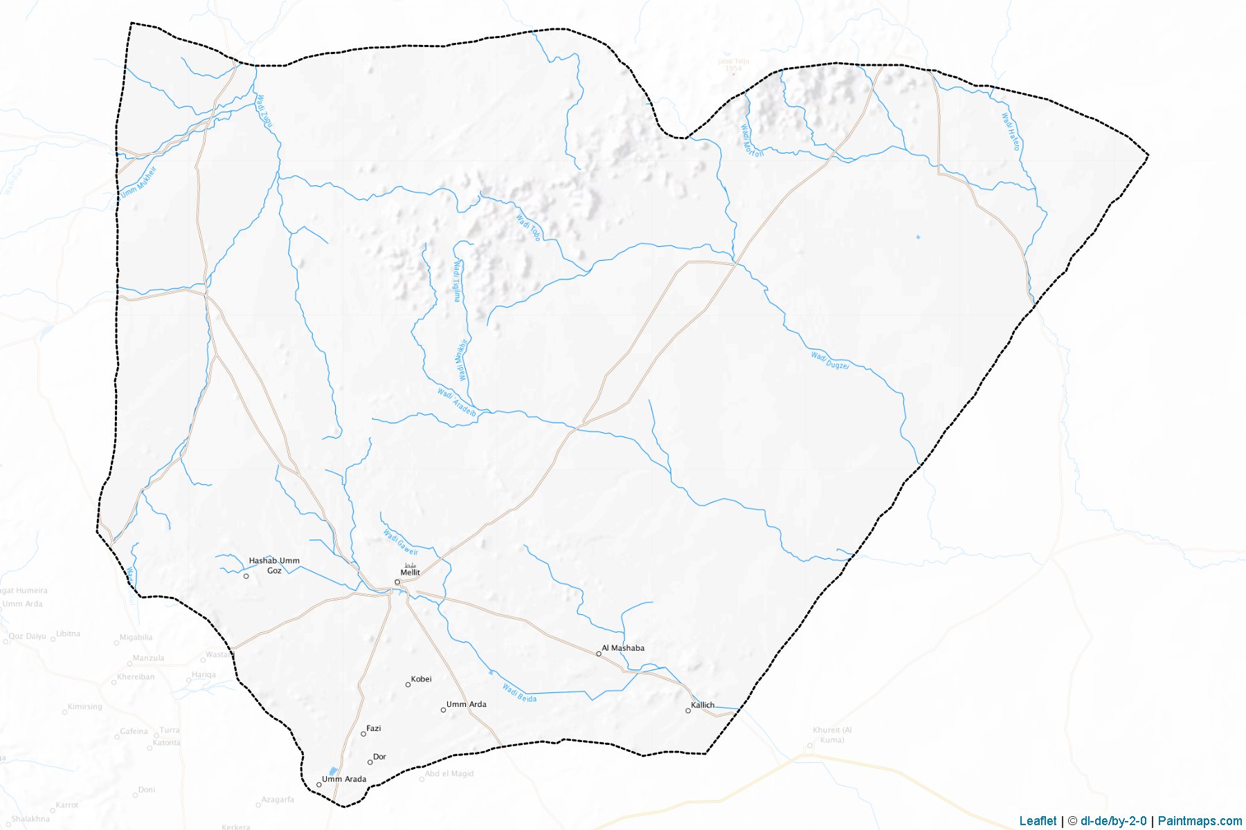 Mellit (Shamal Darfor) Map Cropping Samples-1