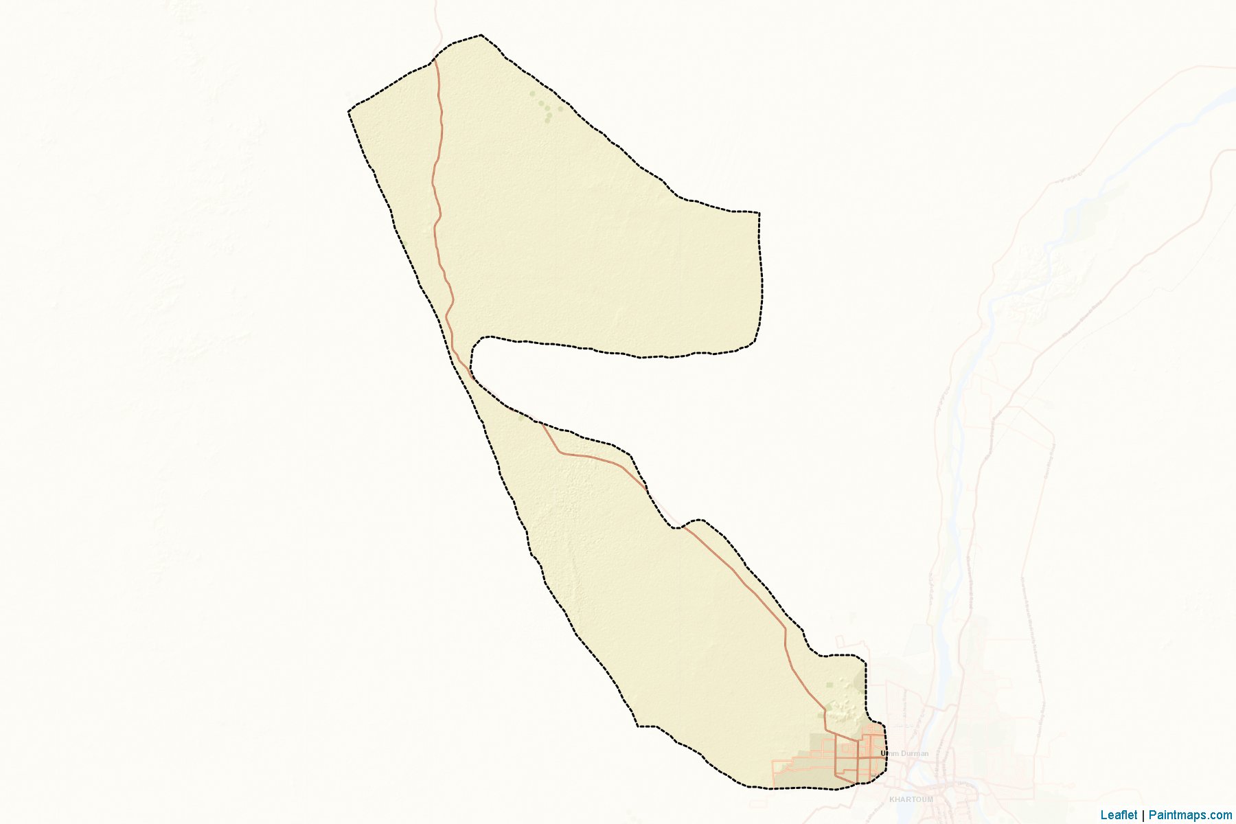 Muestras de recorte de mapas Umm Badda (Khartoum)-2