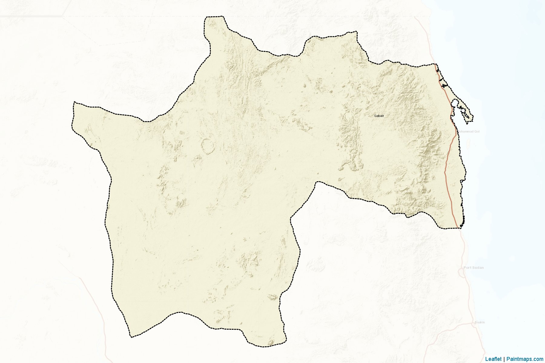 Jabiet Al Maadin (Al Bahr al Ahmar) Map Cropping Samples-2