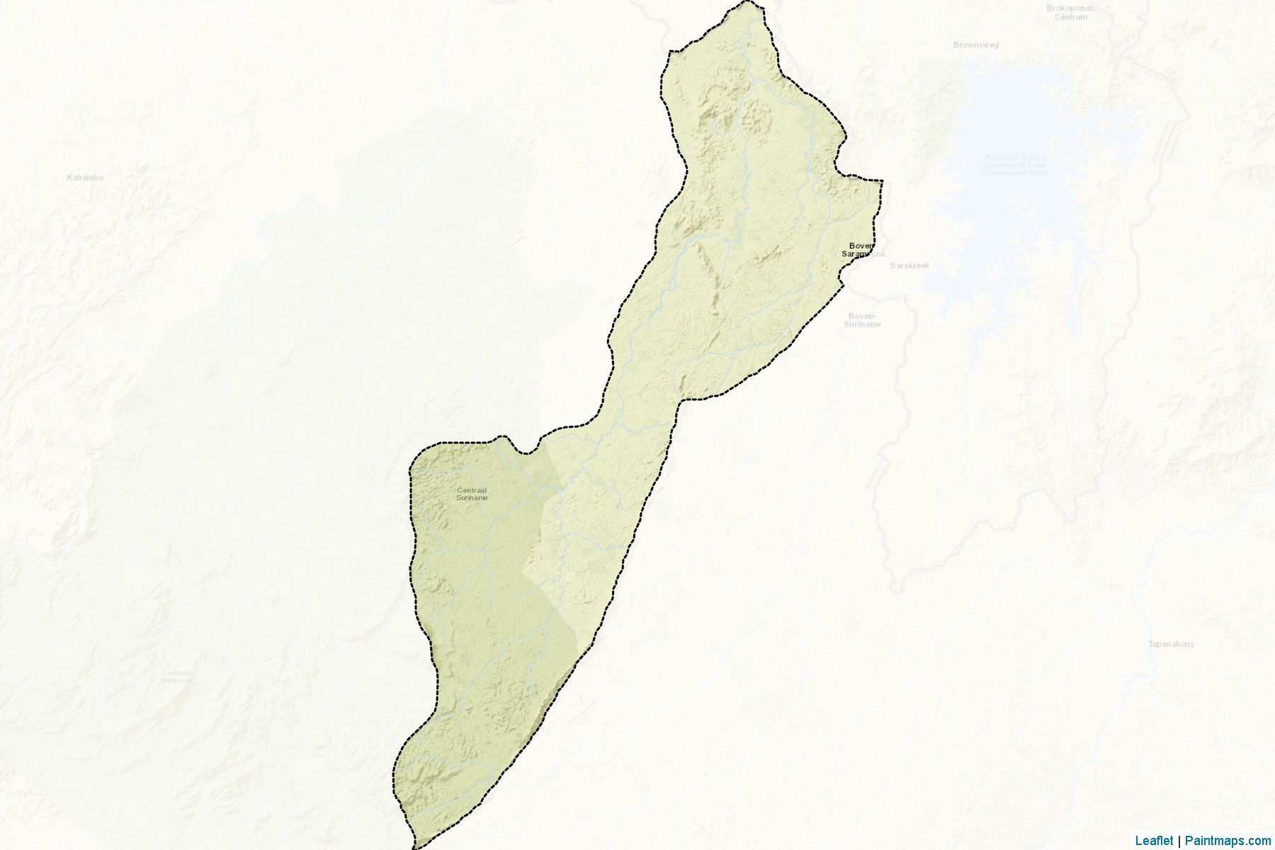 Muestras de recorte de mapas Saramacca (Sipaliwini)-2