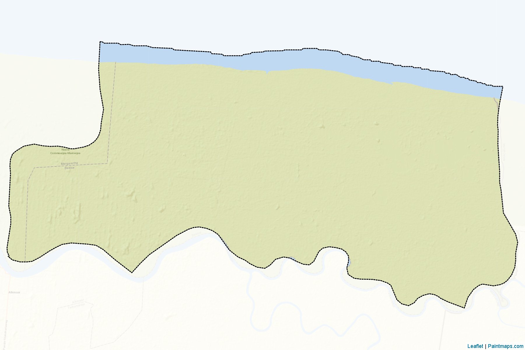 Muestras de recorte de mapas Bakki (Commewijne)-2