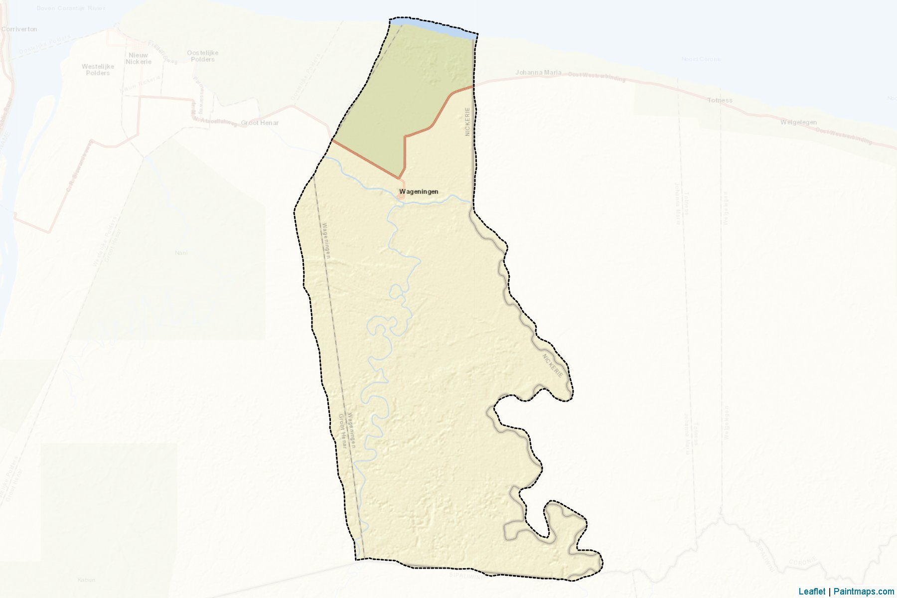 Muestras de recorte de mapas Wageningen (Nickerie)-2