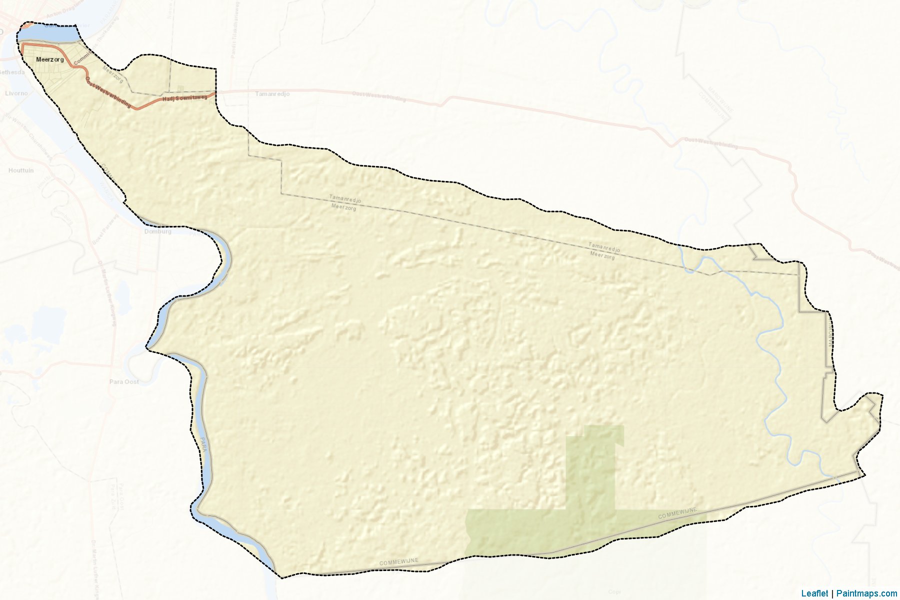 Meerzorg (Commewjine District) Haritası Örnekleri-2