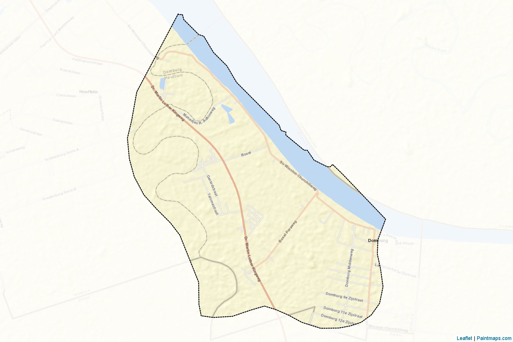 Muestras de recorte de mapas Domburg (Wanica)-2