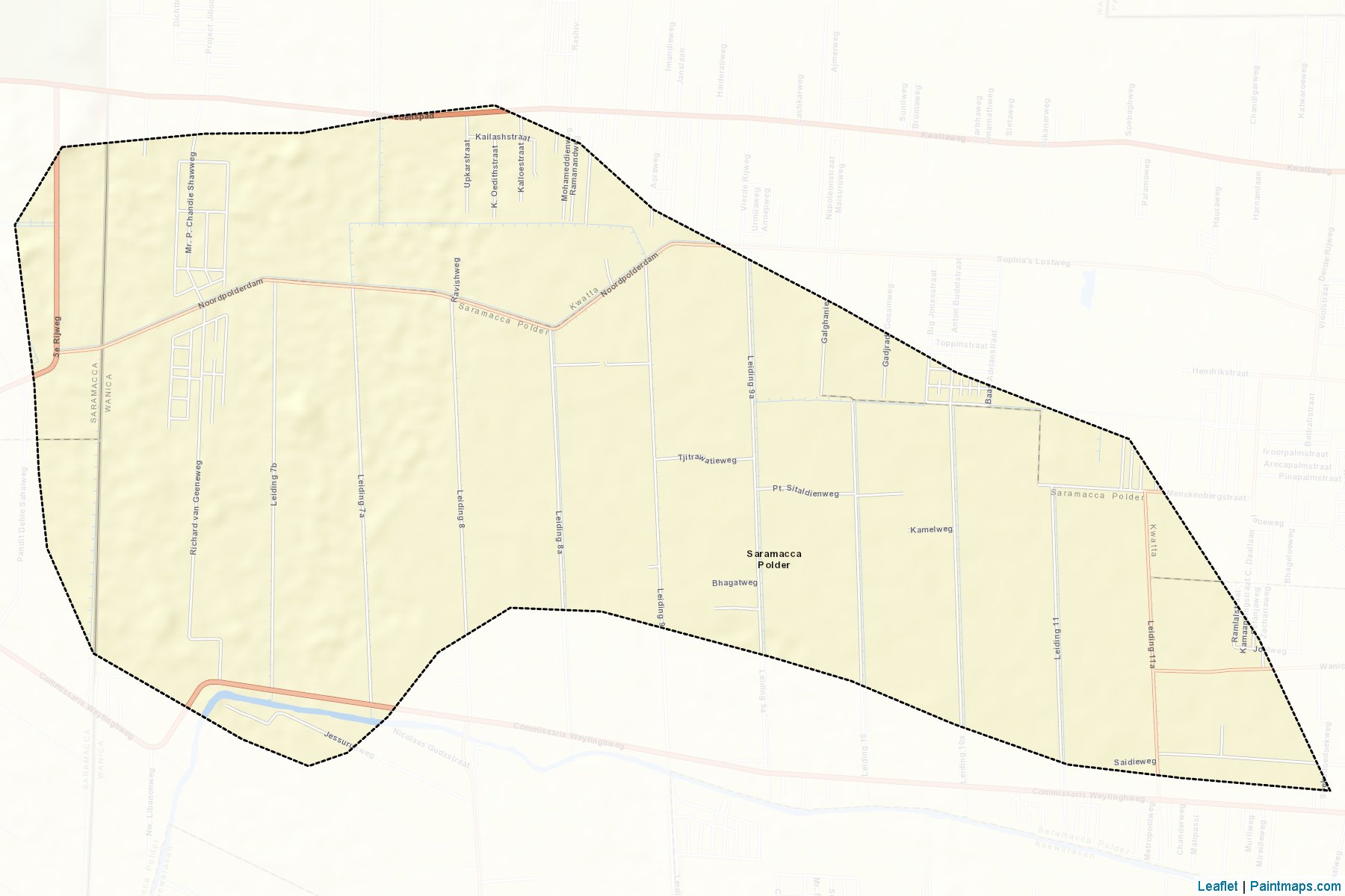 Saramacca Polder (Wanica) Map Cropping Samples-2