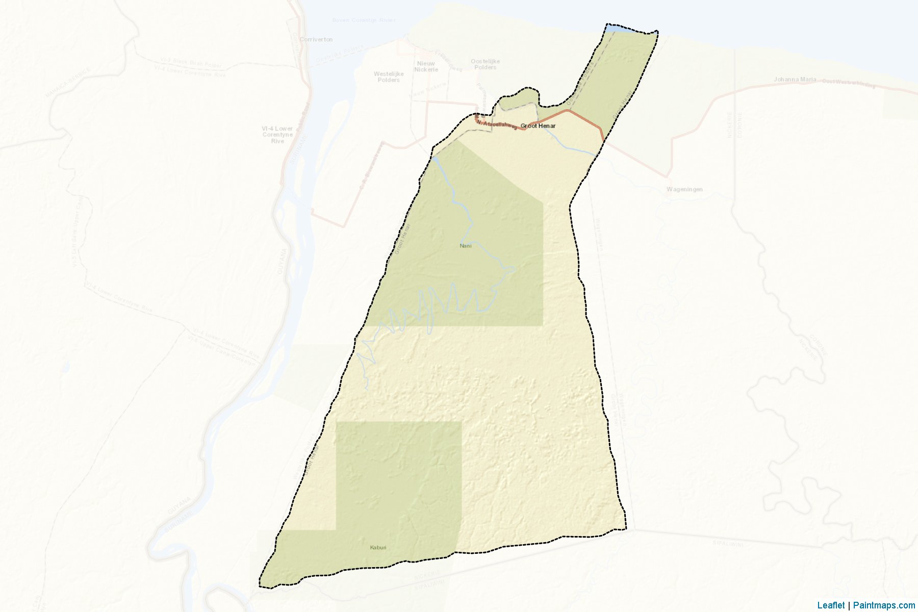 Groot Henar (Nickerie) Map Cropping Samples-2