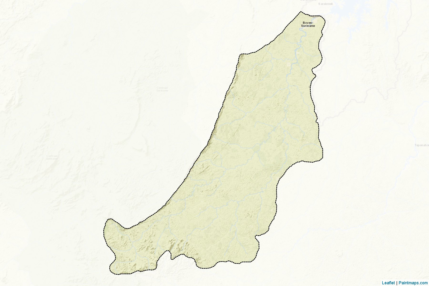 Muestras de recorte de mapas Boven Suriname (Sipaliwini)-2