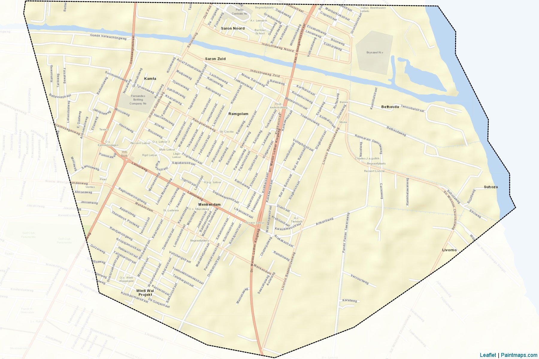 Muestras de recorte de mapas Livorno (Paramaribo)-2