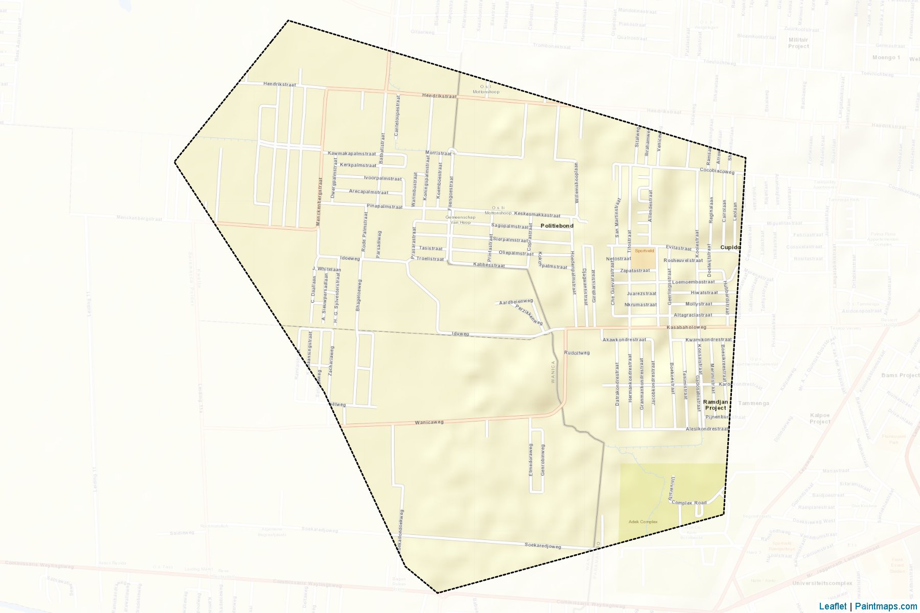 Muestras de recorte de mapas Tammenga (Paramaribo)-2