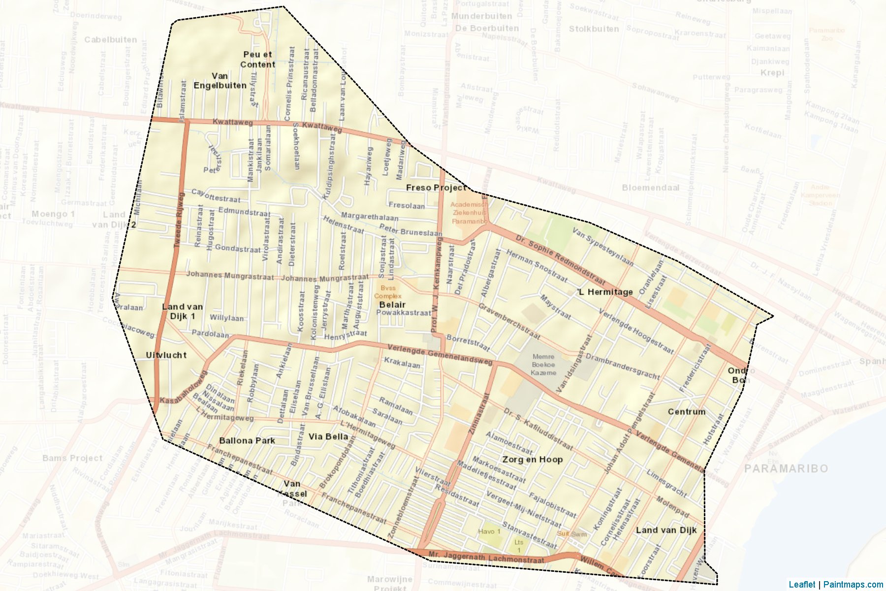 Centrum (Paramaribo) Map Cropping Samples-2