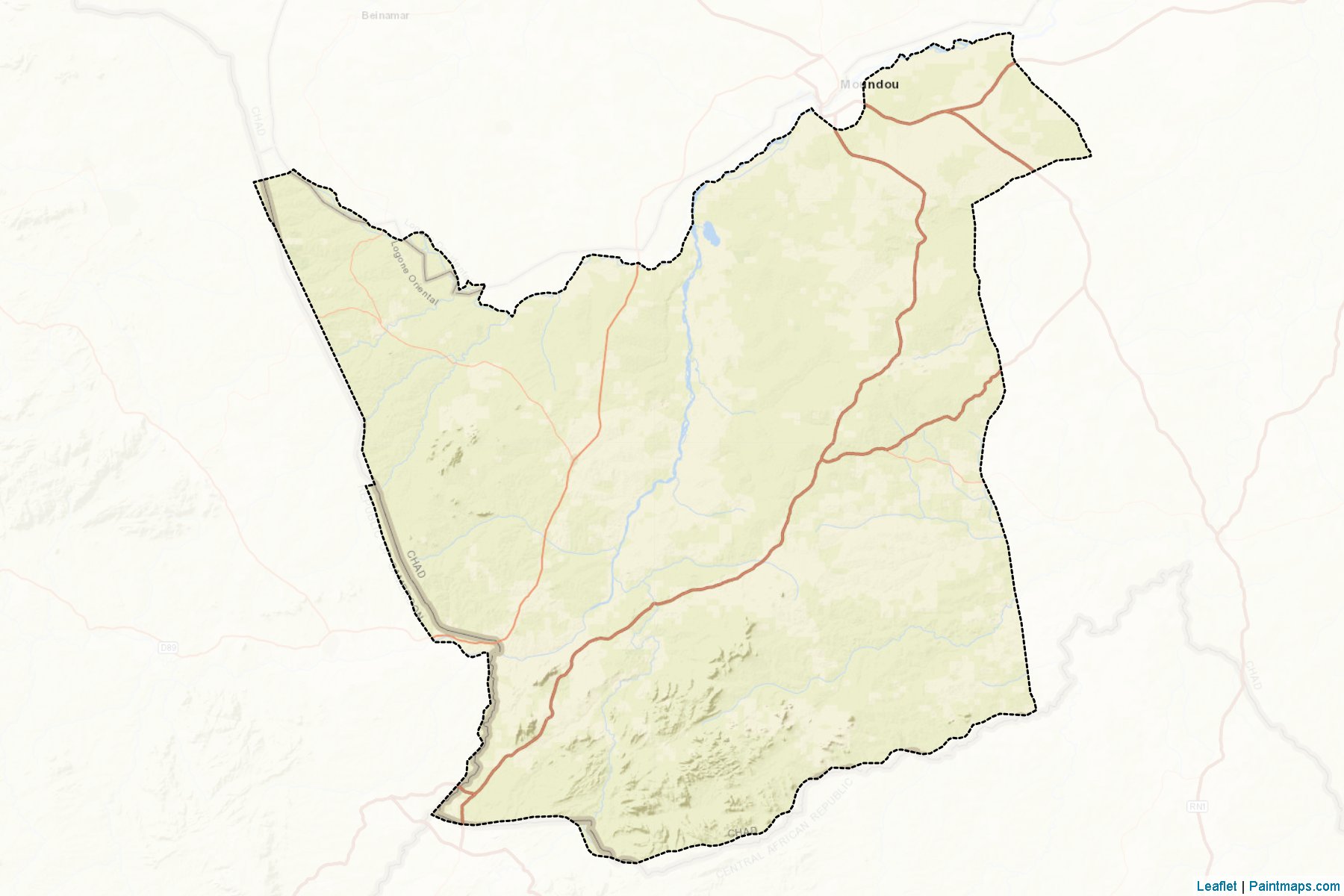 Monts de Lam (Logone Oriental Bölgesi) Haritası Örnekleri-2