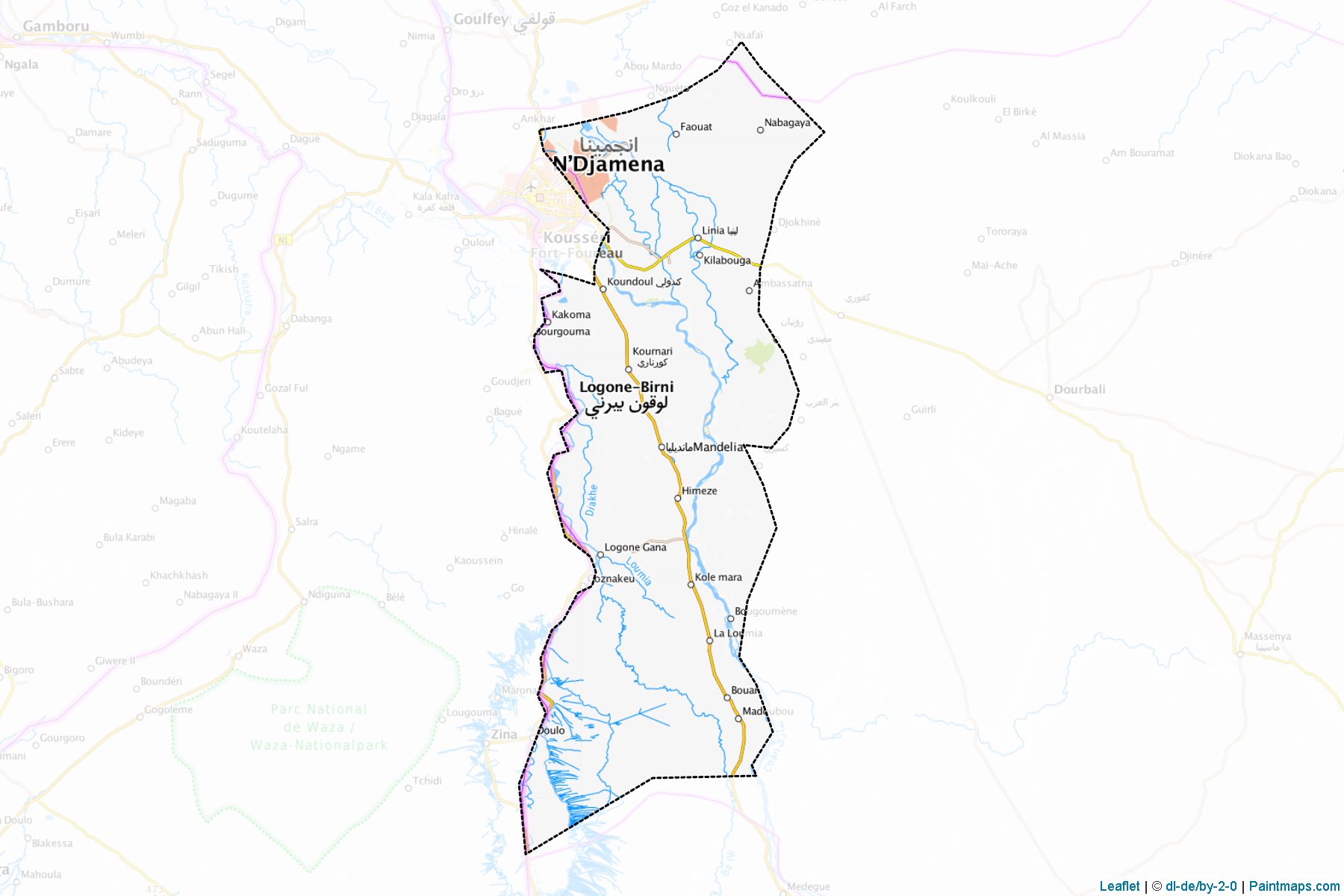 Chari (Chari-Baguirmi) Map Cropping Samples-1